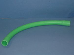 Duct-Bend-Telecom-NZ-20mm-90-deg-1000mm-long-green-(30554)