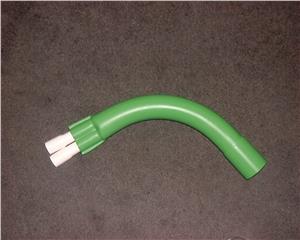 Duct-Transition-Bend-50mm-80-deg-bend-to-2-x-20mm---500mm-longTelecom-Green-(32381)